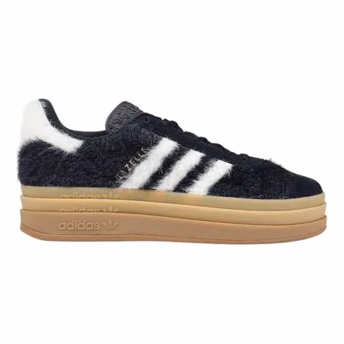 Adidas Originals Black Leather Platform Sneakers
