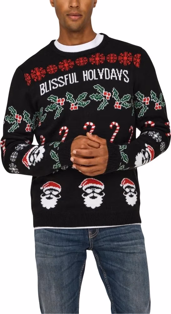 Only & Sons Black Marabou Sweatshirt