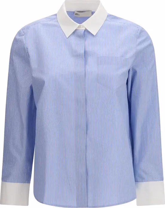 Tory Burch Blue Cotton Pattern Shirt