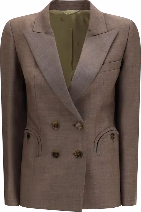 Blazé Milano Brown Wool Blazer