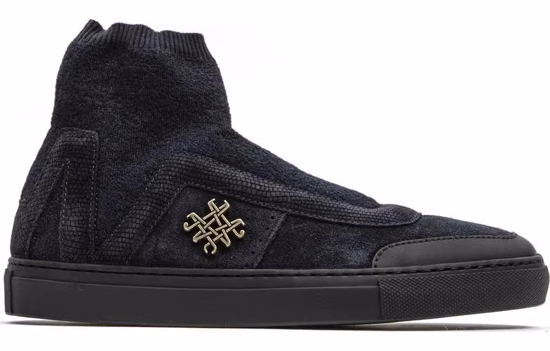 Mr&Mrs Italy Blue Leather Womens Ankle Boot