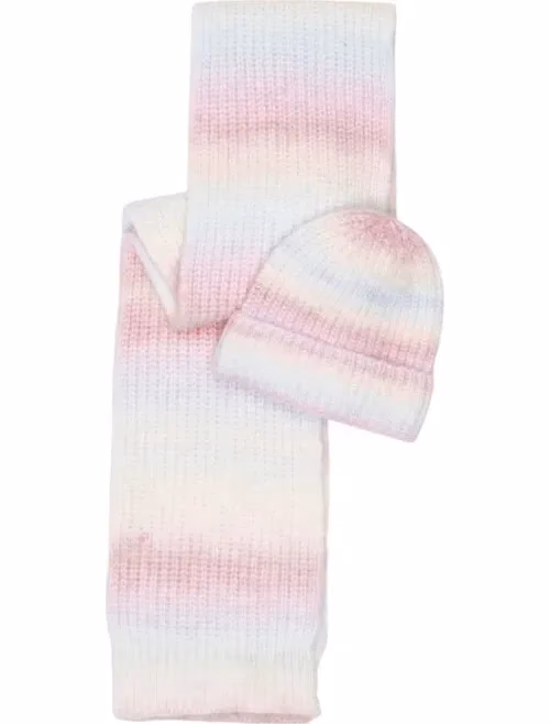 Pieces Multicolor Marabou Beanie