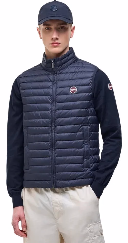 Colmar Originals Blue Polyamide Sleeveless Jacket