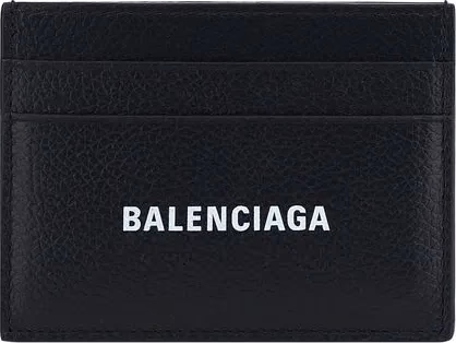 Balenciaga Black Calf Leather Bos Taurus Wallet