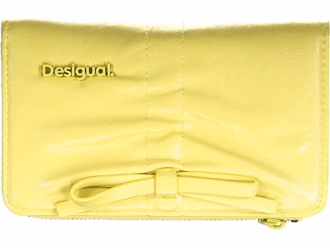 Desigual Giallo Polyurethane Women Wallet