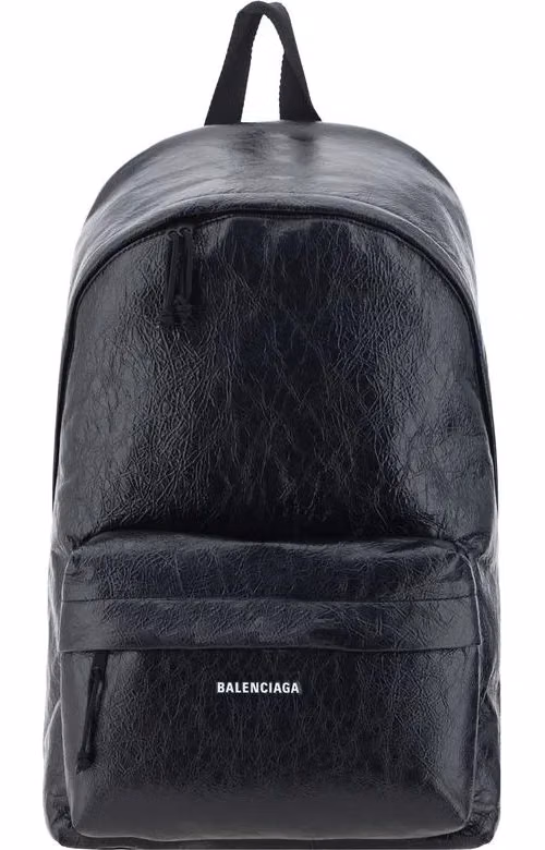 Balenciaga Black Lamb Ovis Aries Aries Backpack