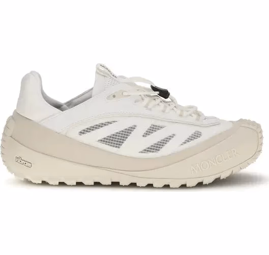 Moncler White Polyester Athletic Sneakers