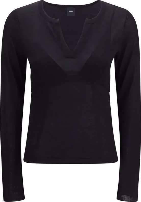 PINKO Black Viscose Sweatshirt