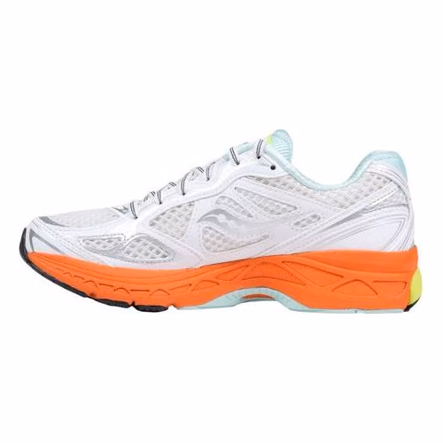 Saucony White Textile Athletic Sneakers