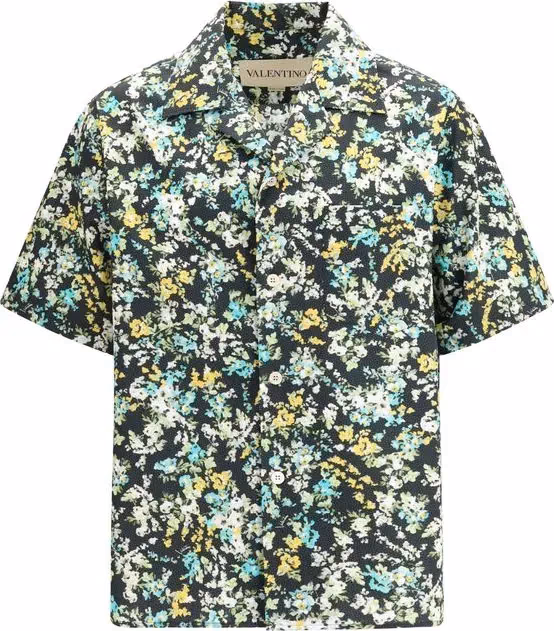 Valentino Garavani Multicolor Cotton Pattern Shirt