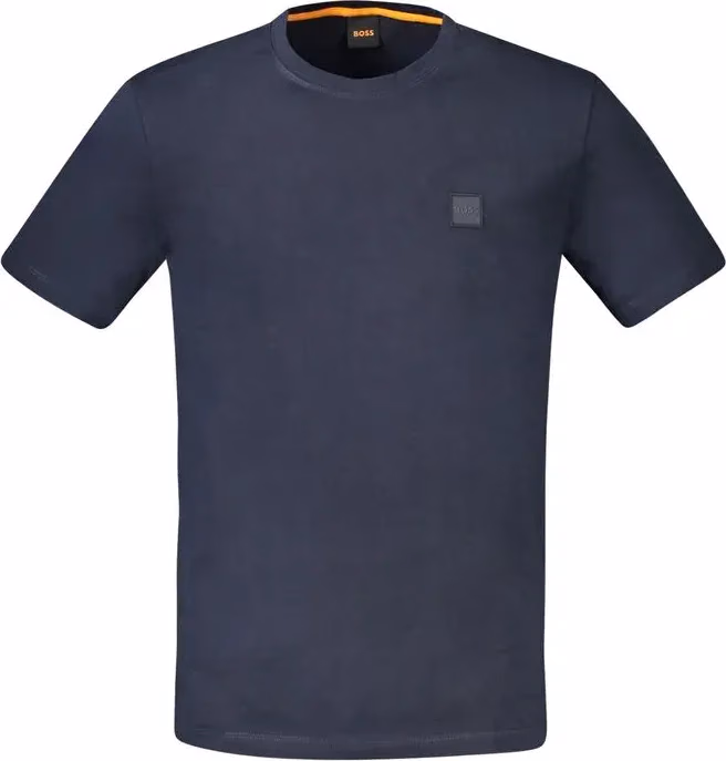 Hugo Boss Blue Cotton Men T-Shirt