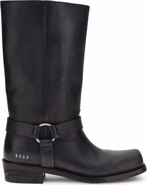Golden Goose Black Calf Leather Bos Taurus Ankle Boots
