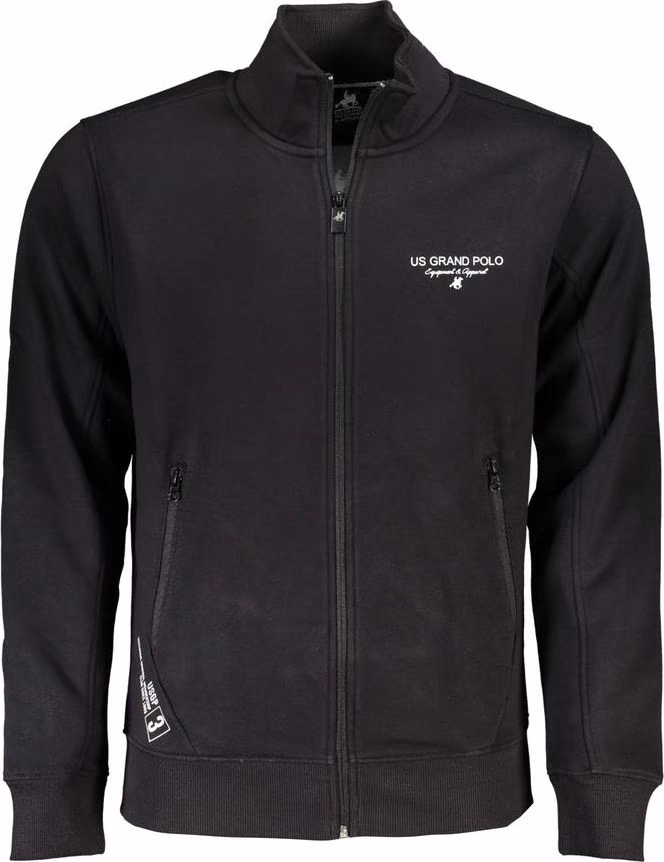 U.S. Grand Polo Black Cotton Men's Sweatshirt