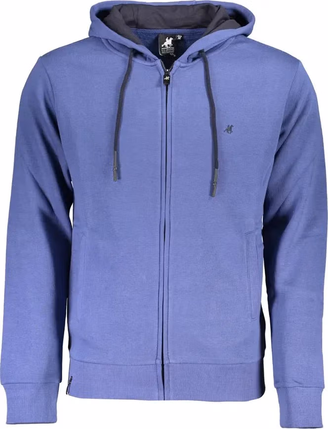U.S. Grand Polo Blue Cotton Men's Hoodie