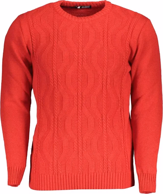 U.S. Grand Polo Red Acrylic Men Sweater