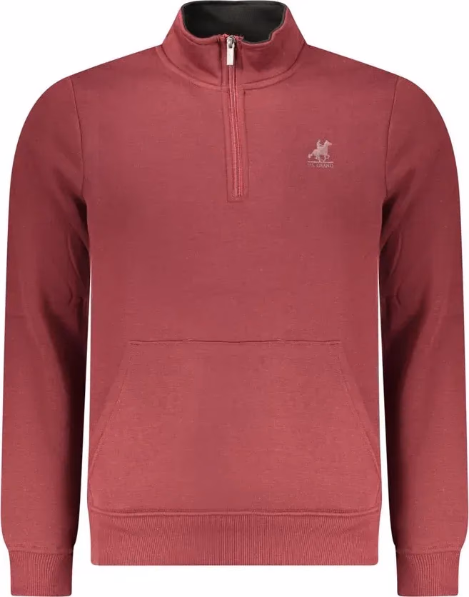 U.S. Grand Polo Red Polyester Mens Sweatshirt