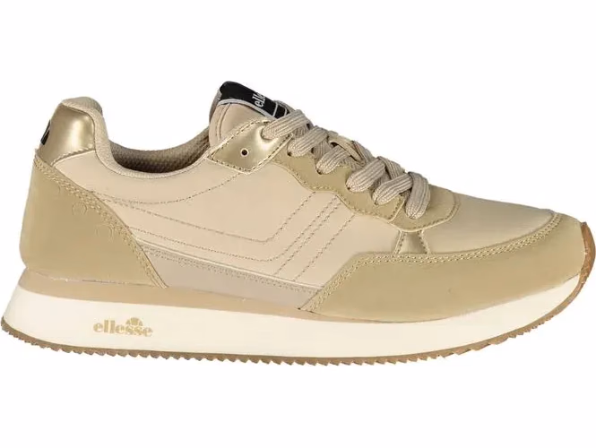 Ellesse Beige Polyurethane Women Sneaker