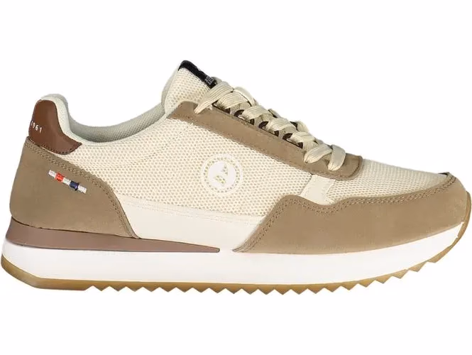 Navigare Beige Polyurethane Men Sneaker