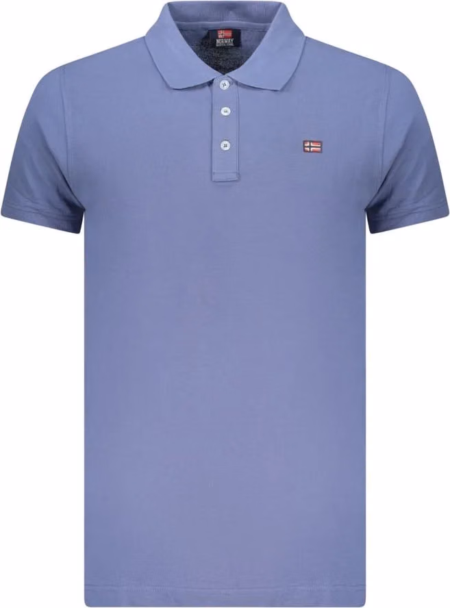 Norway 1963 Blue Cotton Men Polo