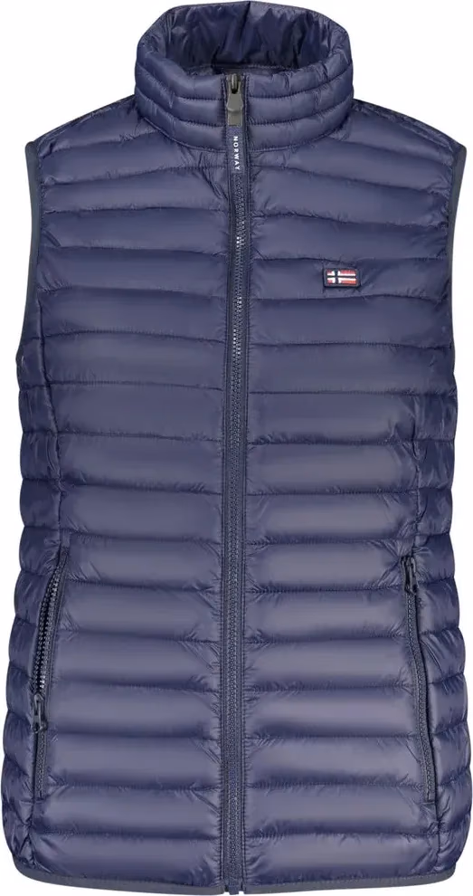 Norway 1963 Blu Poliammide Women's Gilet