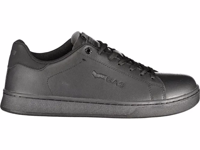 Gas Black Polyurethane Men Sneaker