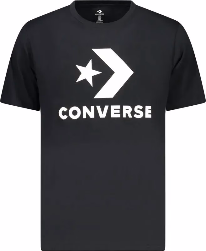 Converse Black Cotton Men T-Shirt