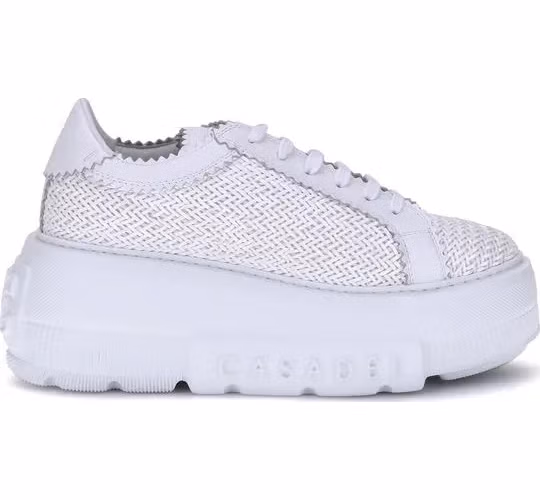 Casadei White Other Fibres Sneakers