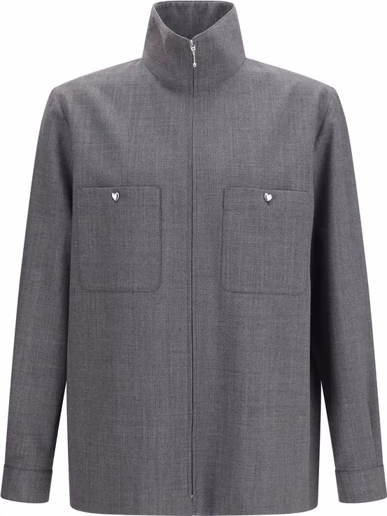 Valentino Garavani Gray Polyester Coat