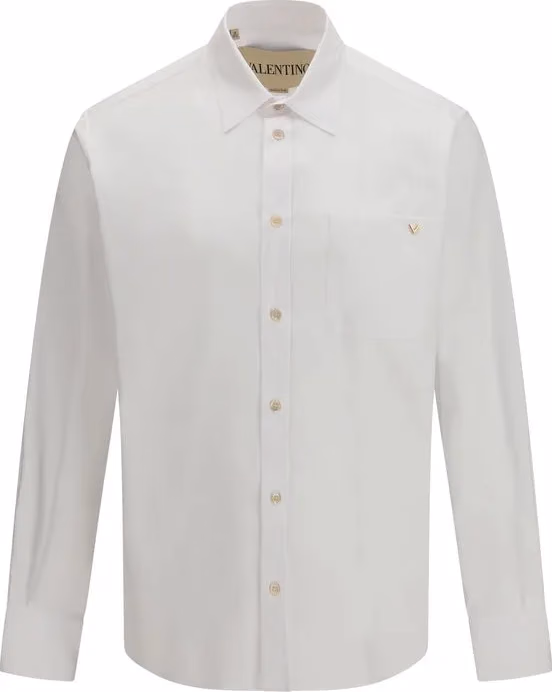 Valentino Garavani White Cotton Dress Shirt