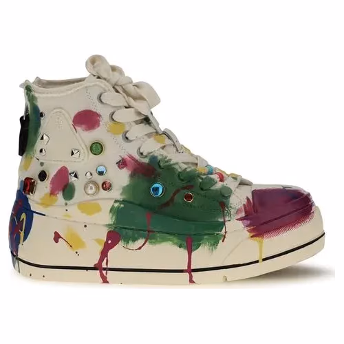 R13 Multicolor Cotton High Top Sneakers