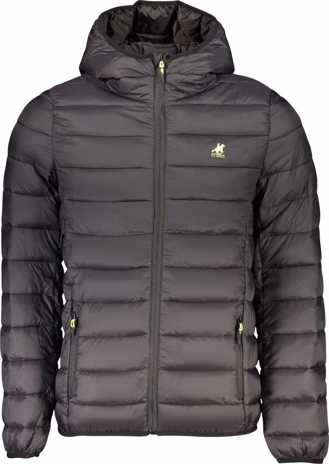 U.S. Grand Polo Black Polyester Men's Jacket
