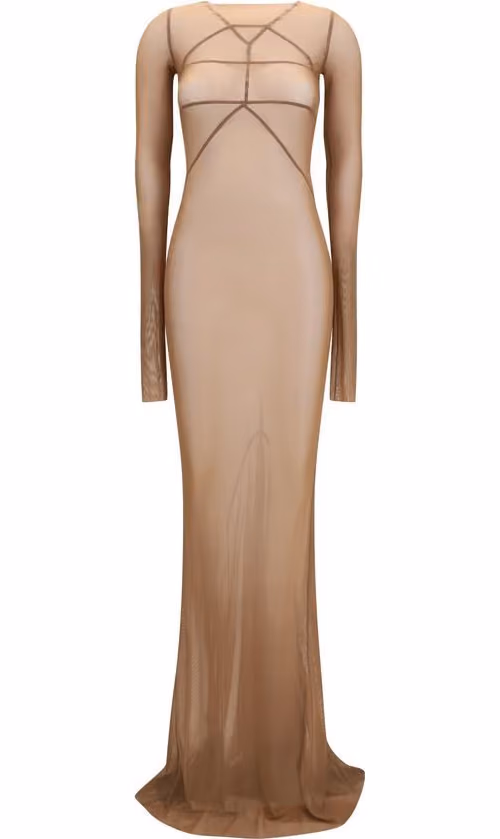 Rick Owens Brown Polyamide Casual Dress