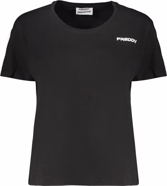 Freddy Black Cotton Women's T-Shirt