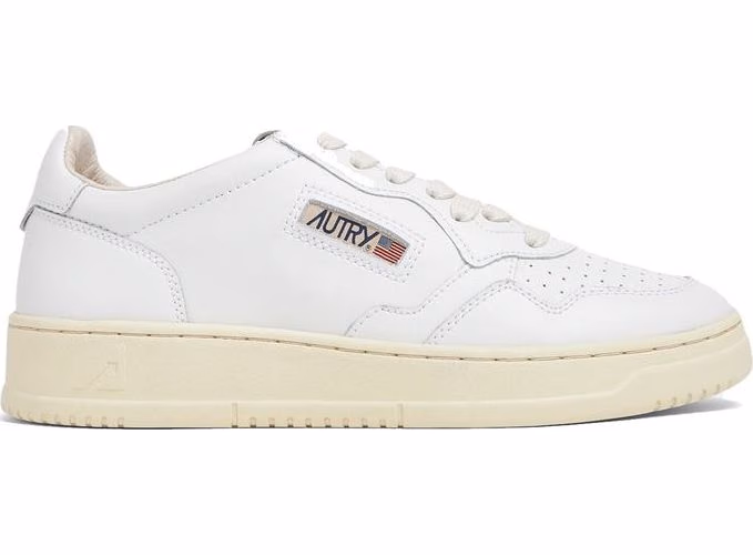 Autry White Leather Athletic Sneakers