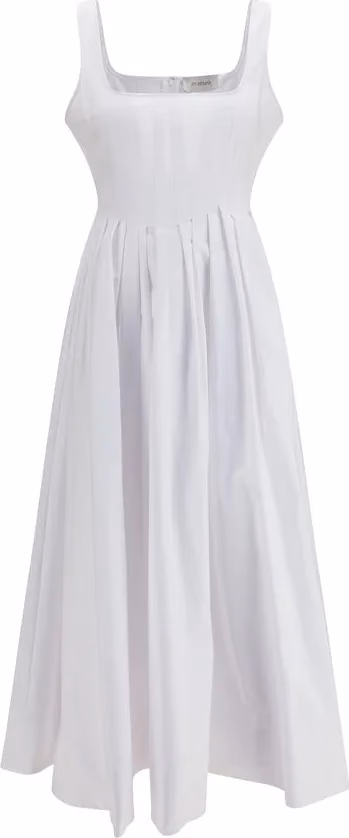 Max Mara White Cotton Casual Dress