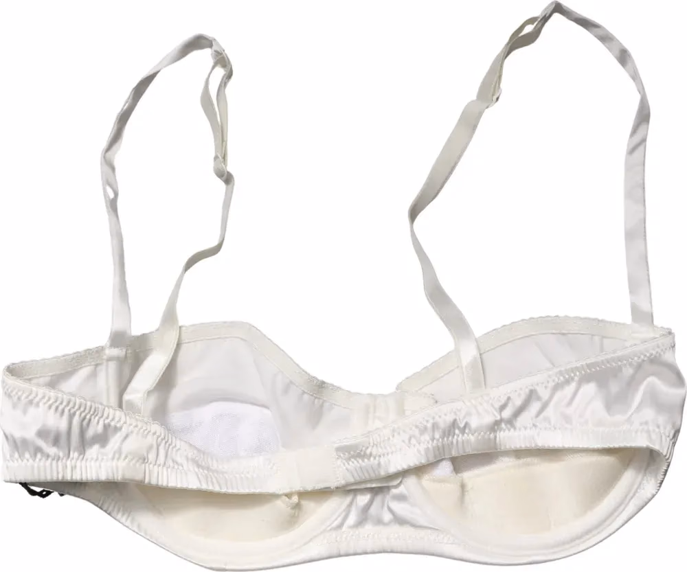 Dolce & Gabbana White Semi-Pad Underwire Balconette Underwear