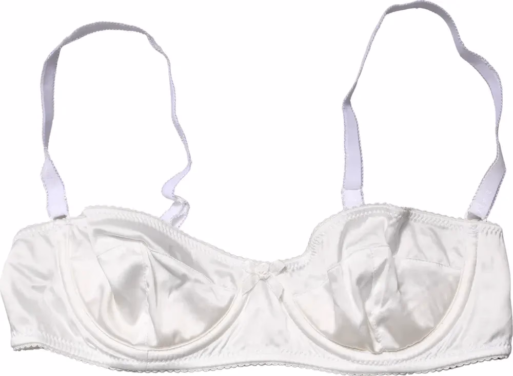 Dolce & Gabbana White Semi-Pad Underwire Balconette Bra Underwear
