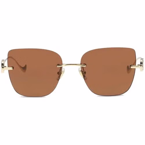 Valentino Garavani Brown Metal Sunglasses