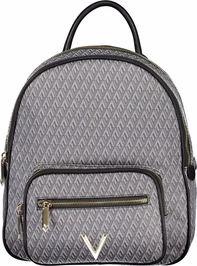 Mario Valentino Black Polyurethane Women's Backpack