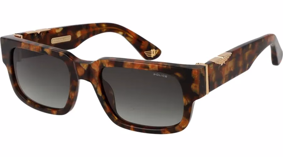 Police Brown Cellulose Acetate Sunglasses