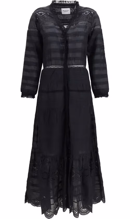 Isabel Marant Étoile Black Cotton Casual Dress