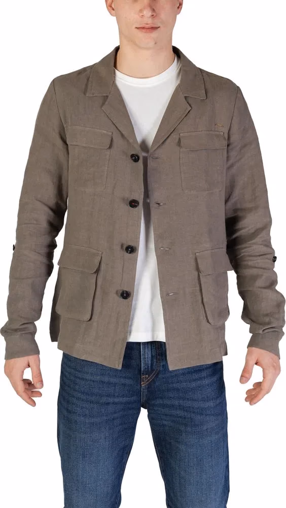 In My Hood Green Linen Blazer