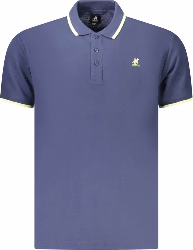 U.S. Grand Polo Blue Cotton Mens Polo Shirt