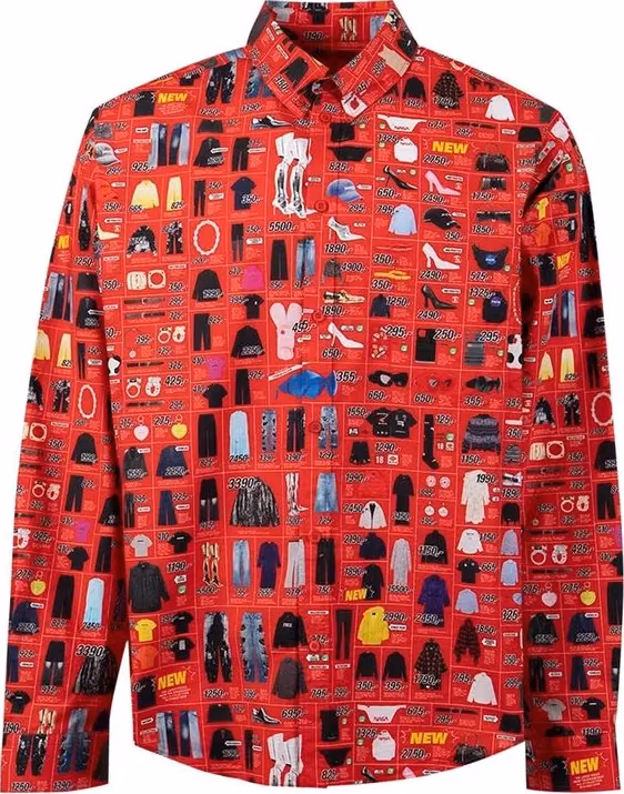 Balenciaga Multicolor Cotton Dress Shirt