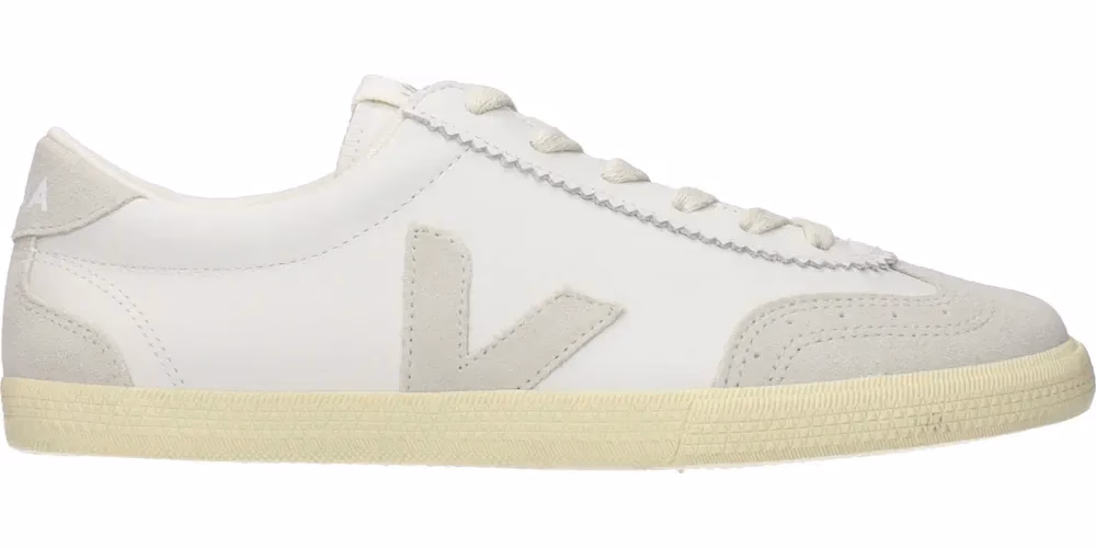 Veja White Leather Low Top Sneakers