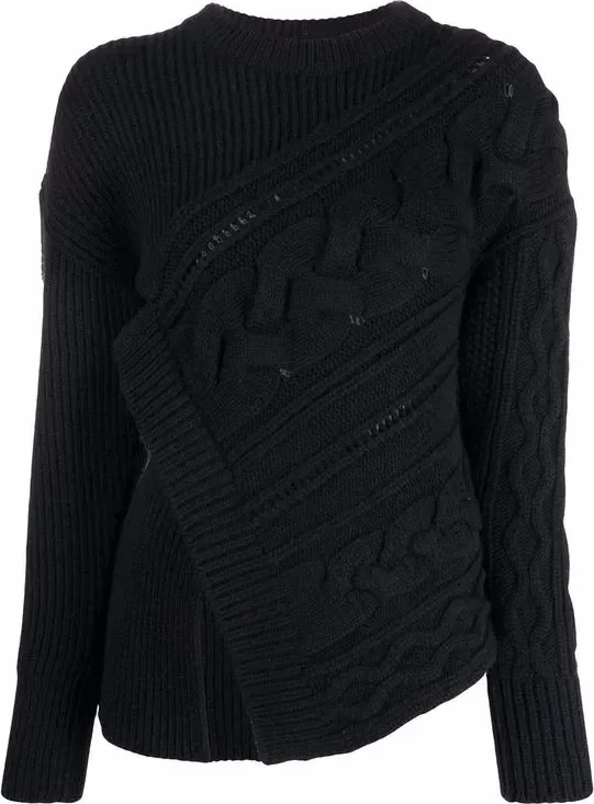 Alexander McQueen Black Wool Sweatshirt