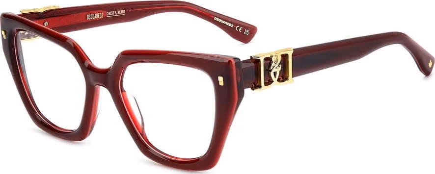 Dsquared² Burgundy Acetate Glasses (Frames)