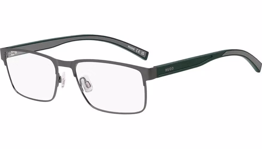 Hugo Boss Gray Steel & Aluminum Glasses (Frames)