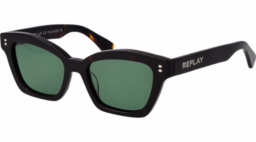 Replay Black Acetate Sunglasses