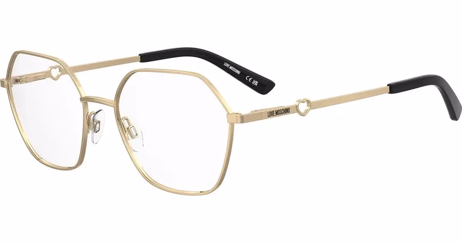 Love Moschino Gold Metal Glasses (Frames)